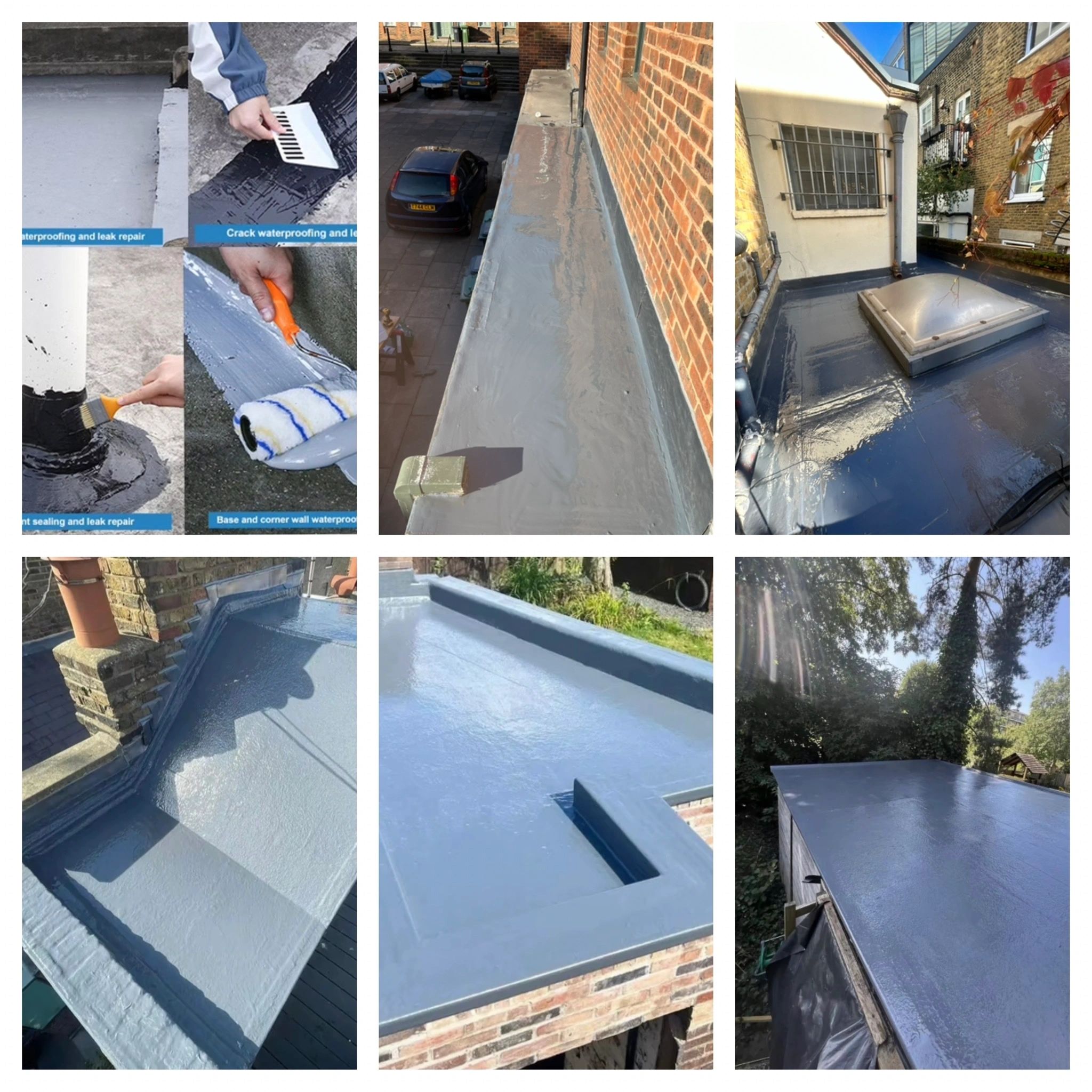 Professional roofer working on a residential roof in South East London